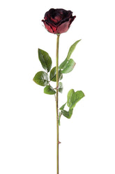 Roos Enkel Stof Bordeaux S - (67288)